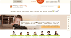 Desktop Screenshot of healthychildren.org